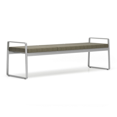 Foundry Fabric Three Seat Bench