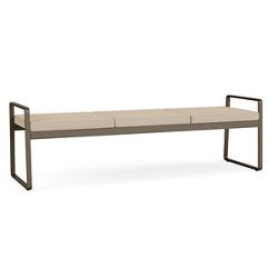 Foundry Three Seat Bench In Premium Upholstery