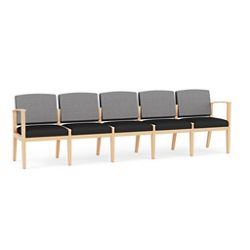 Mason Street Wood 5 Seat Sofa in Premium Upholstery
