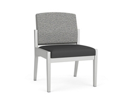 Mason Street Steel Armless Guest Chair In Standard Upholstery
