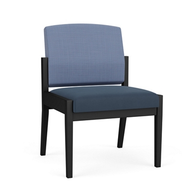 Mason Street Steel Armless Guest Chair In Premium Upholstery
