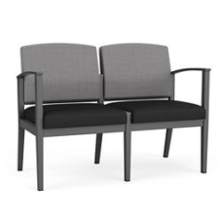 Mason Street Steel 2 Seat Sofa In Premium Upholstery