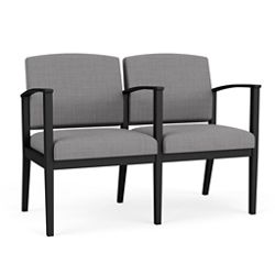 Mason Street Steel 2-Seater With Center Arm In Premium Upholstery