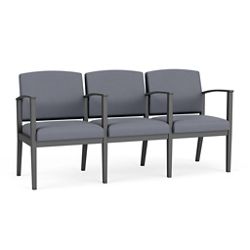 Mason Street Steel 3-Seater With Center Arms In Standard Upholstery