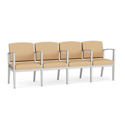Mason Street Steel 4-Seater With Center Arms In Standard Upholstery