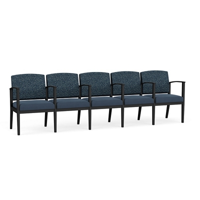 Mason Street Steel 5-Seater With Center Arms In Standard Upholstery