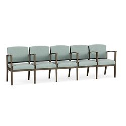 Mason Street Steel 5-Seater With Center Arms In Premium Upholstery