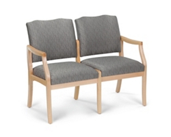 Spencer Two Seater Fabric/Vinyl Sofa