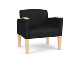 Belmont Oversized Guest Chair in Print Fabric or Antimicrobial Vinyl