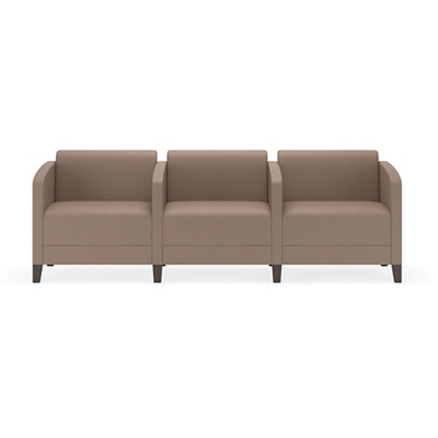Fremont Fabric Three Seater with Center Arms