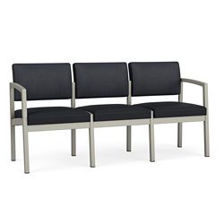 New Castle Steel Three Seat Sofa Designer Upholstery