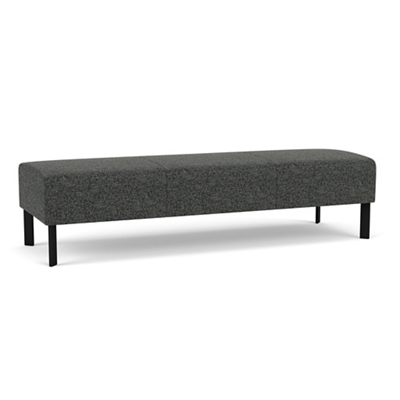 Luxe Standard Fabric Three Seat Bench