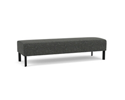 Luxe Standard Fabric Three Seat Bench