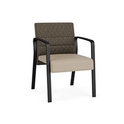 Waterfall Guest Chair in Designer Fabric, 4-Leg Base