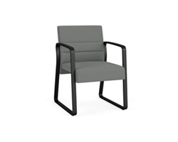 Waterfall Guest Chair in Standard Fabric, Sled Base