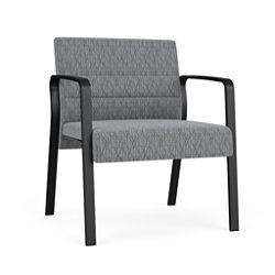 Waterfall Oversize Guest Chair in Designer Fabric, 4-leg Base