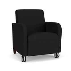 Fabric Guest Chair with Casters