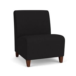 Oversized Armless Guest Chair in Fabric