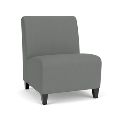 Oversized Armless Guest Chair in Fabric