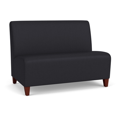 Armless Loveseat in Designer Upholstery