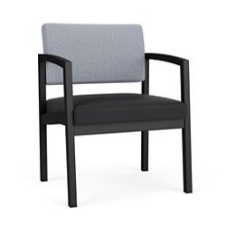 New Castle Steel Oversized Guest Chair with Designer Upholstery