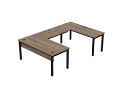 Cortez 66” Executive U-Desk - 66"Wx100"D