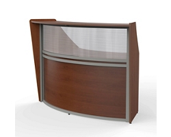 Magellan Single Reception Station with Plexiglass Panel - 69.5"W x 33.5" D