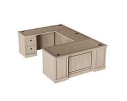 Statesman L-Shaped Standing Desk with Height Adjustable Right