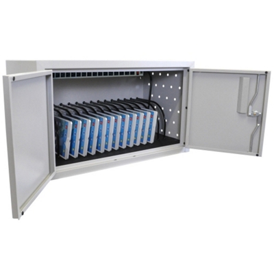 Locking 16 Tablet Charging Cabinet - 13"H