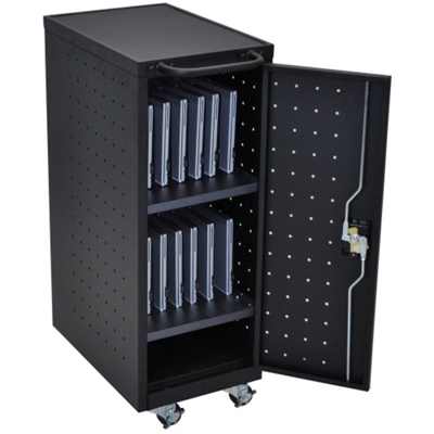 Locking 12 Tablet Mobile Charging Cart - 39.625"H