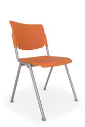 La Mia Poly Stacking Cafe Chair-Big & Tall - 4 Pk.