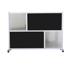 Framewall Freestanding Movable Room Divider - 76"W x 53"H