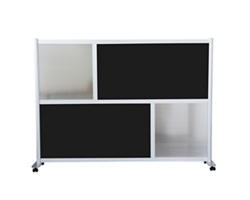 Framewall Freestanding Movable Room Divider - 76"W x 53"H