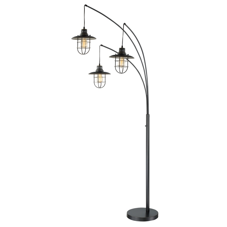 3-Lite Arch Lantern Floor Lamp - 89