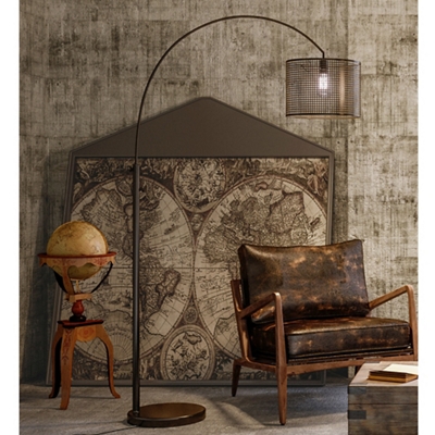 Large black best sale floor lamp