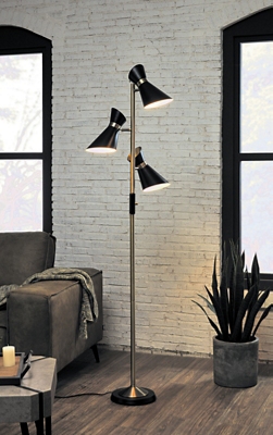 3-Lite Tree Floor Lamp - 70"H