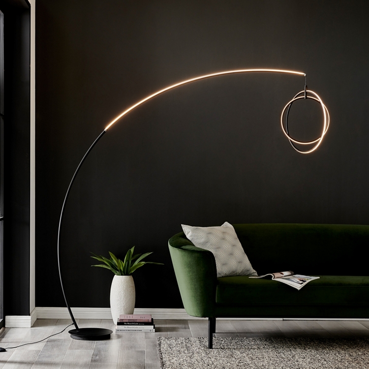 LED Modern Orb Arc Floor Lamp 83