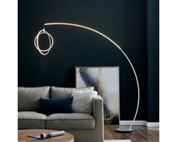 LED Modern Orb Arc Floor Lamp 83"H