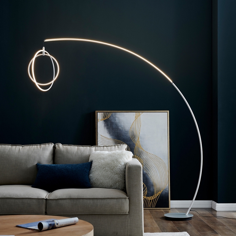 LED Modern Orb Arc Floor Lamp 83