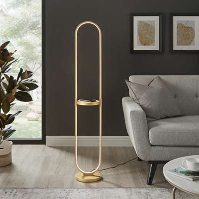 Adjustable Pull Chain Metal Floor Lamp by NBF Signature Series