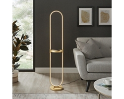 LED Column Floor Lamp w/ Charging - 56"H