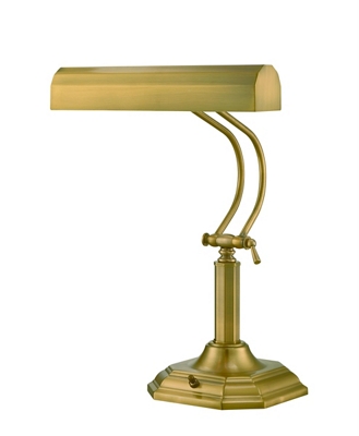 Piano Lamp - Antique Brass