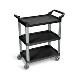 Black Serving Cart - 3 Shelves