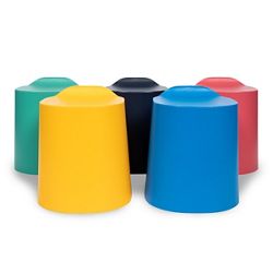 Tailfin Plastic Stackable Stools - 5 Pack