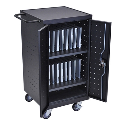 Mobile Charging 18 Slot Tablet Storage Cart- 39.75"H