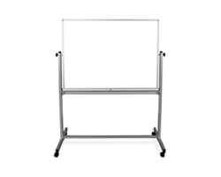 Magnetic Dry-Erase Mobile Whiteboard 48"Wx36"H