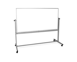 Magnetic Dry-Erase Mobile Whiteboard 72"Wx40"H