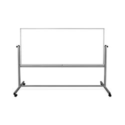Magnetic Dry-Erase Mobile Whiteboard 96"Wx40"H