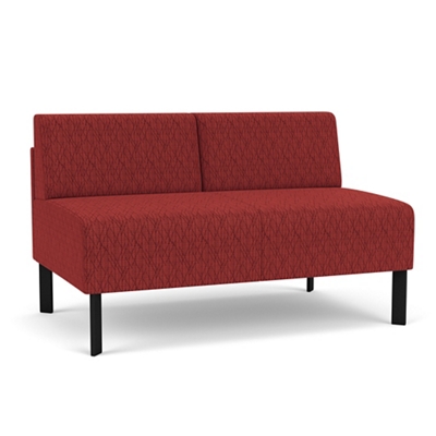 Luxe Armless Designer Loveseat