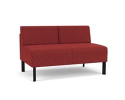 Luxe Armless Designer Loveseat